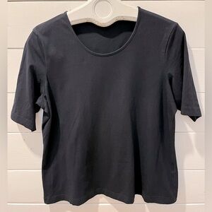 💙 GERRY WEBER – NAVY STRETCH TEE – EST. SIZE EU 44